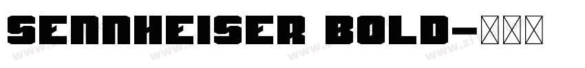 Sennheiser Bold字体转换 Sennheiser Bold字体转换